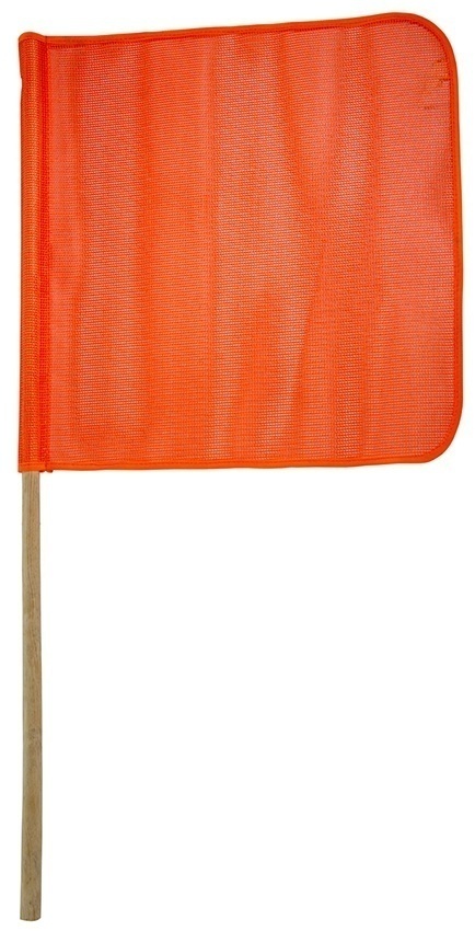 Dicke Safety 18 Inch Mesh Orange Warning Flag from Columbia Safety