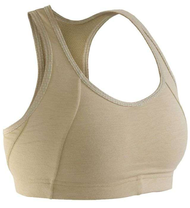 National Safety Apparel DRIFIRE Prime Soft Compression FR Desert Sand Women's Sports Bra from Columbia Safety