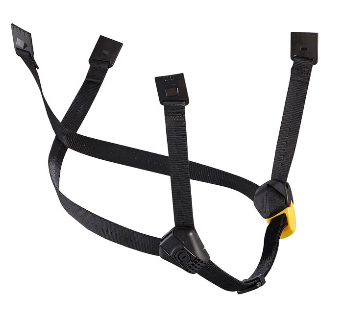 Petzl DUAL Chinstrap Black/Yellow - Long from Columbia Safety