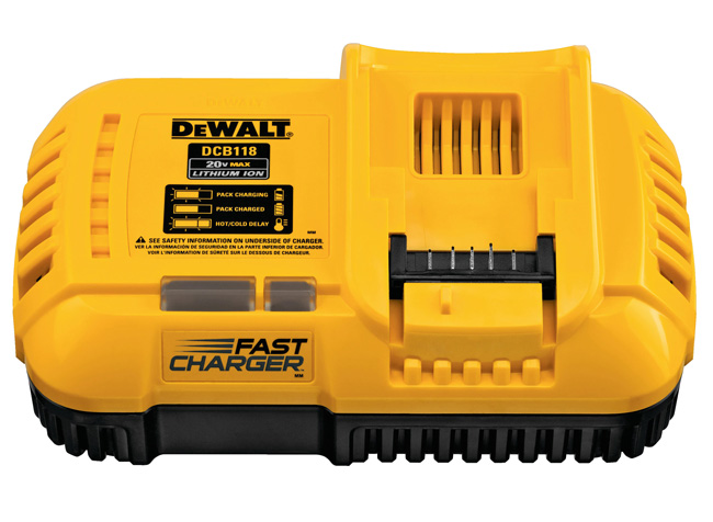 DeWalt 20V MAX Fan Cooled Fast Charger | DCB118 from Columbia Safety