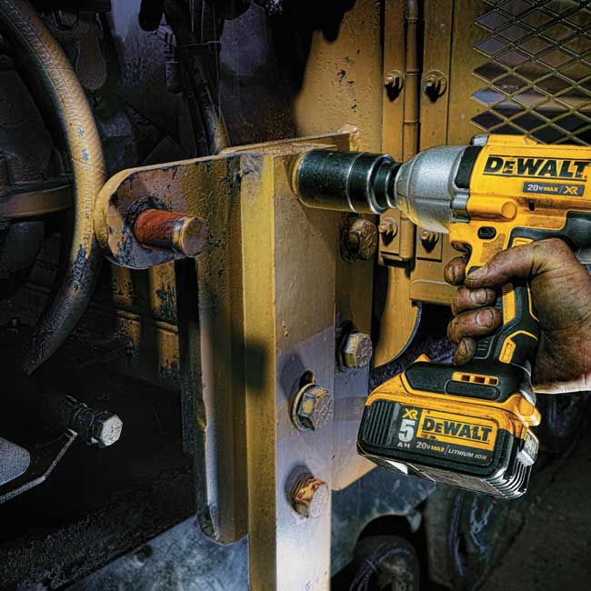 DeWALT 20V MAX XR High Torque 1/2 in Impact Wrench with Detent Pin Anvil Kit from Columbia Safety