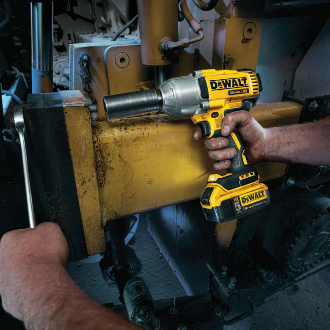 DeWALT 20V MAX XR High Torque 1/2 in Impact Wrench with Detent Pin Anvil Kit from Columbia Safety