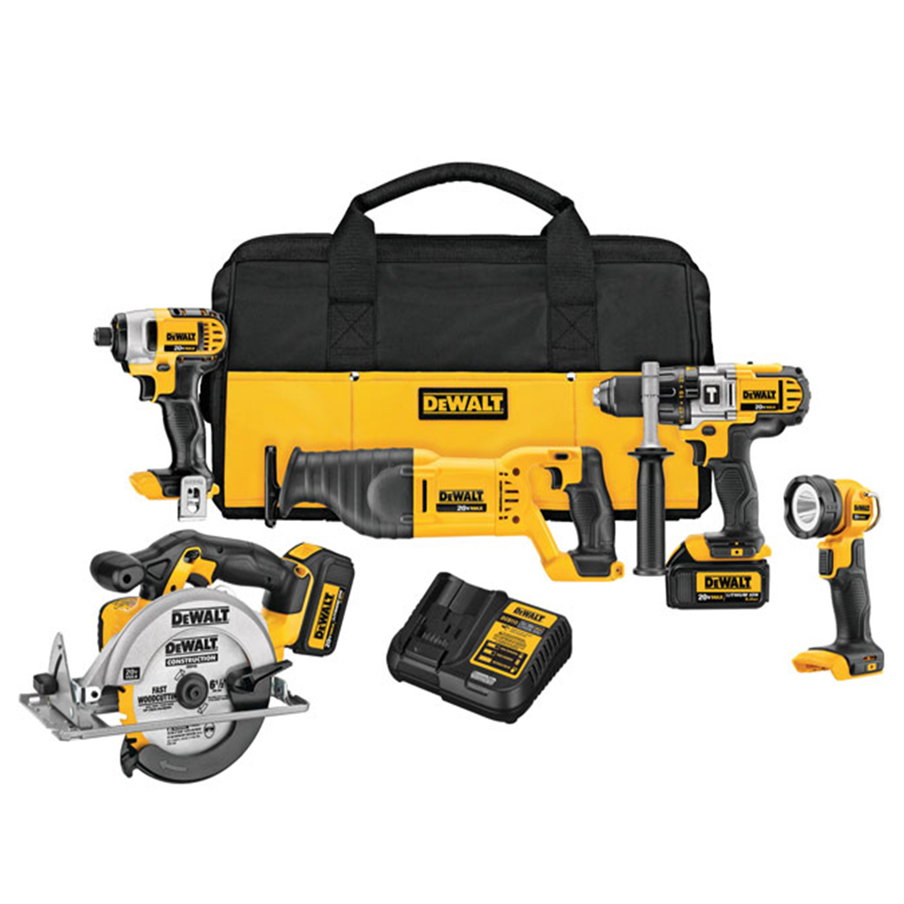 DeWalt 20V MAX Lithium-Ion 5-Tool Combo Kit (3.0 AH) | DCK590L2 from Columbia Safety