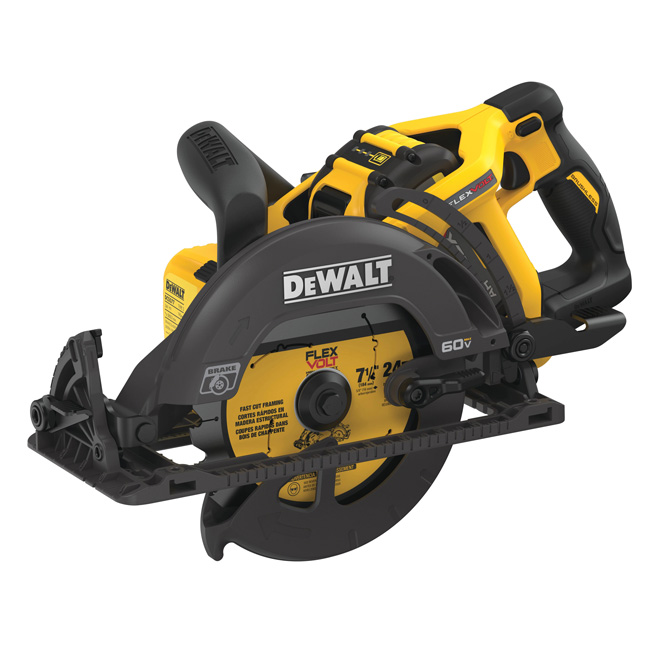 DeWalt Flexvolt 60V Max 71/4 Inch Cordless Worm Drive Style Saw with 9