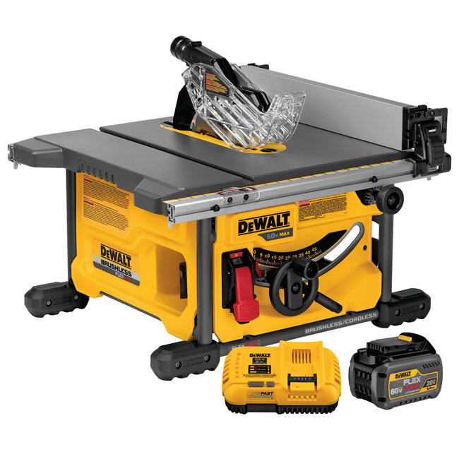DeWALT Flexvolt 60V MAX Table Saw 1 Battery Kit from Columbia Safety