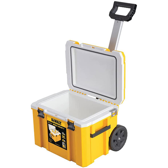 DeWALT TSTAK Deep Well Mobile Cooler with Long Handle from Columbia Safety