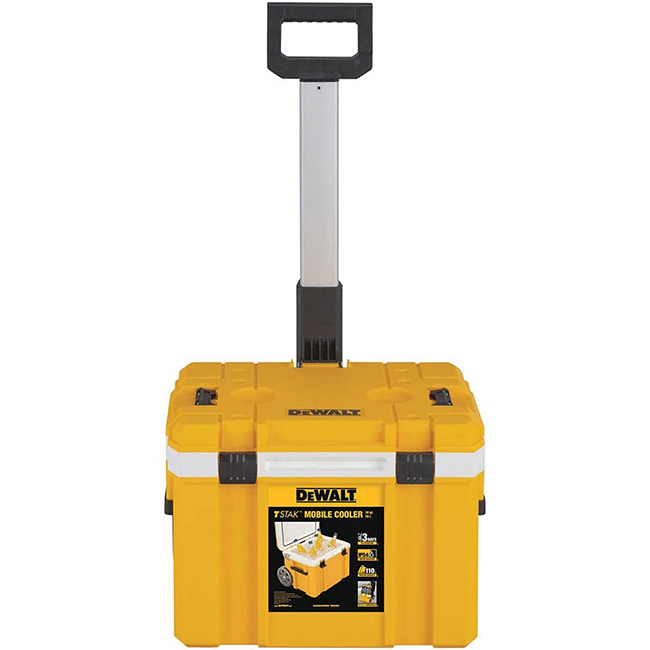 DeWALT TSTAK Deep Well Mobile Cooler with Long Handle from Columbia Safety