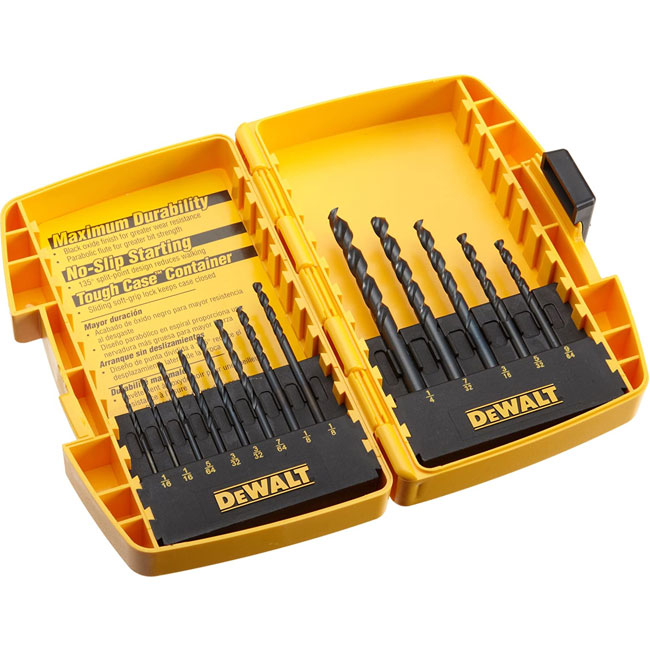 DeWALT 13 Piece Black Oxide Drill Bit Set from Columbia Safety