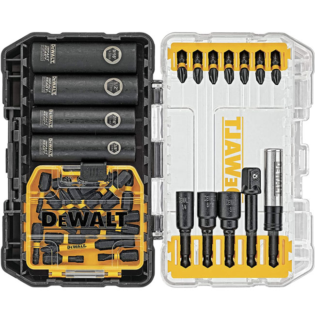 DeWALT FlexTorq Impact Ready 35 Piece Screwdriving Bit Set with Toughcase+ System from Columbia Safety