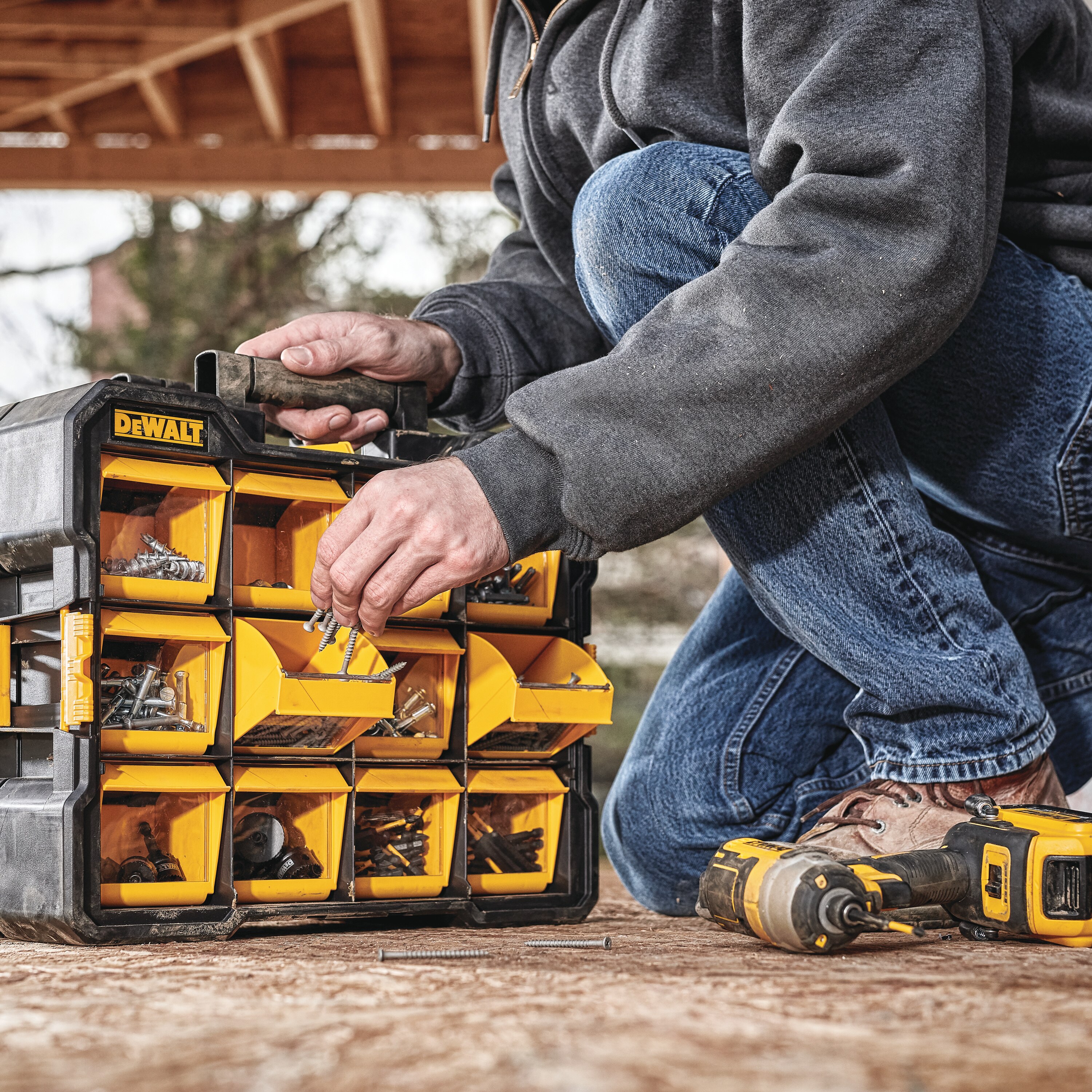 DeWALT Flip Bin Organizer from Columbia Safety