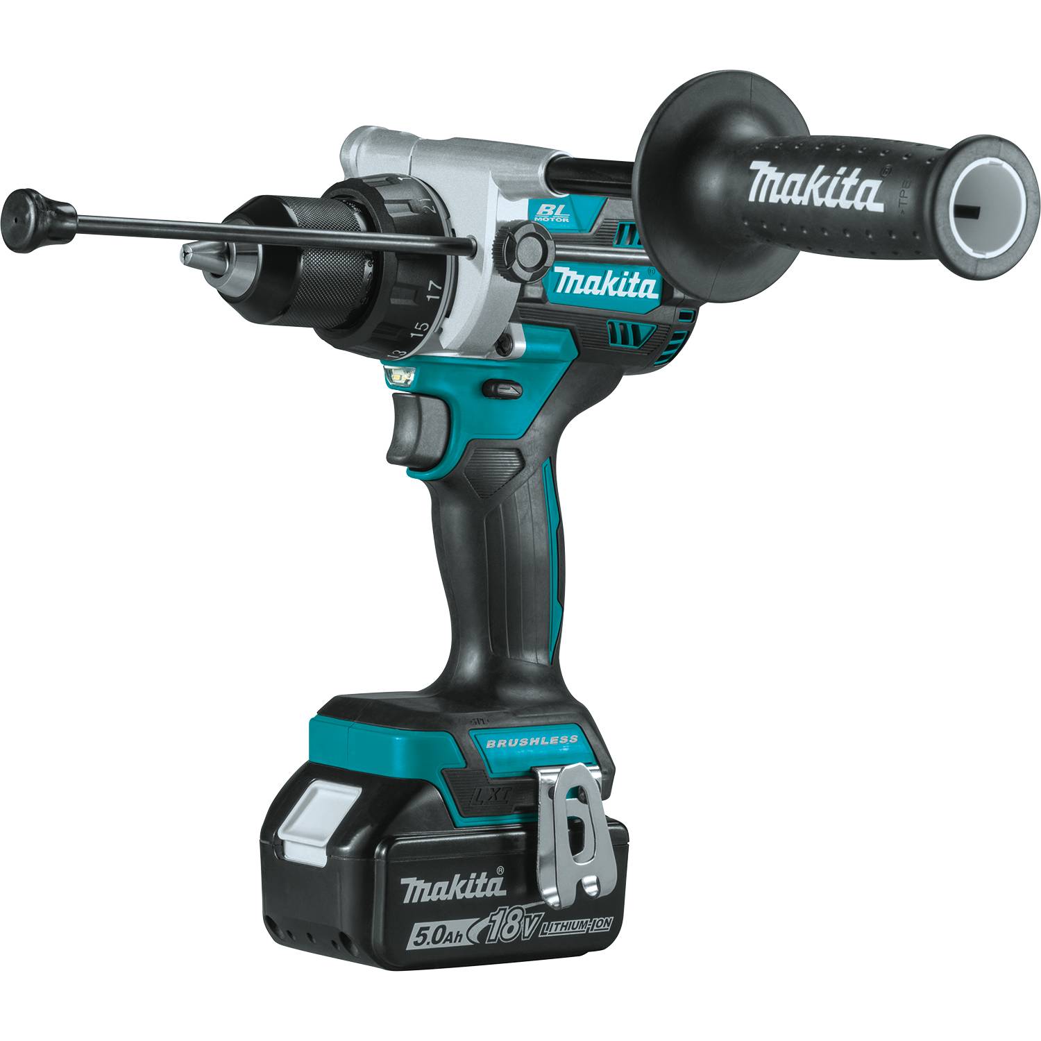 Makita 18V LXT Brushless Cordless 1/2 Inch Hammer Driver-Drill Kit from Columbia Safety