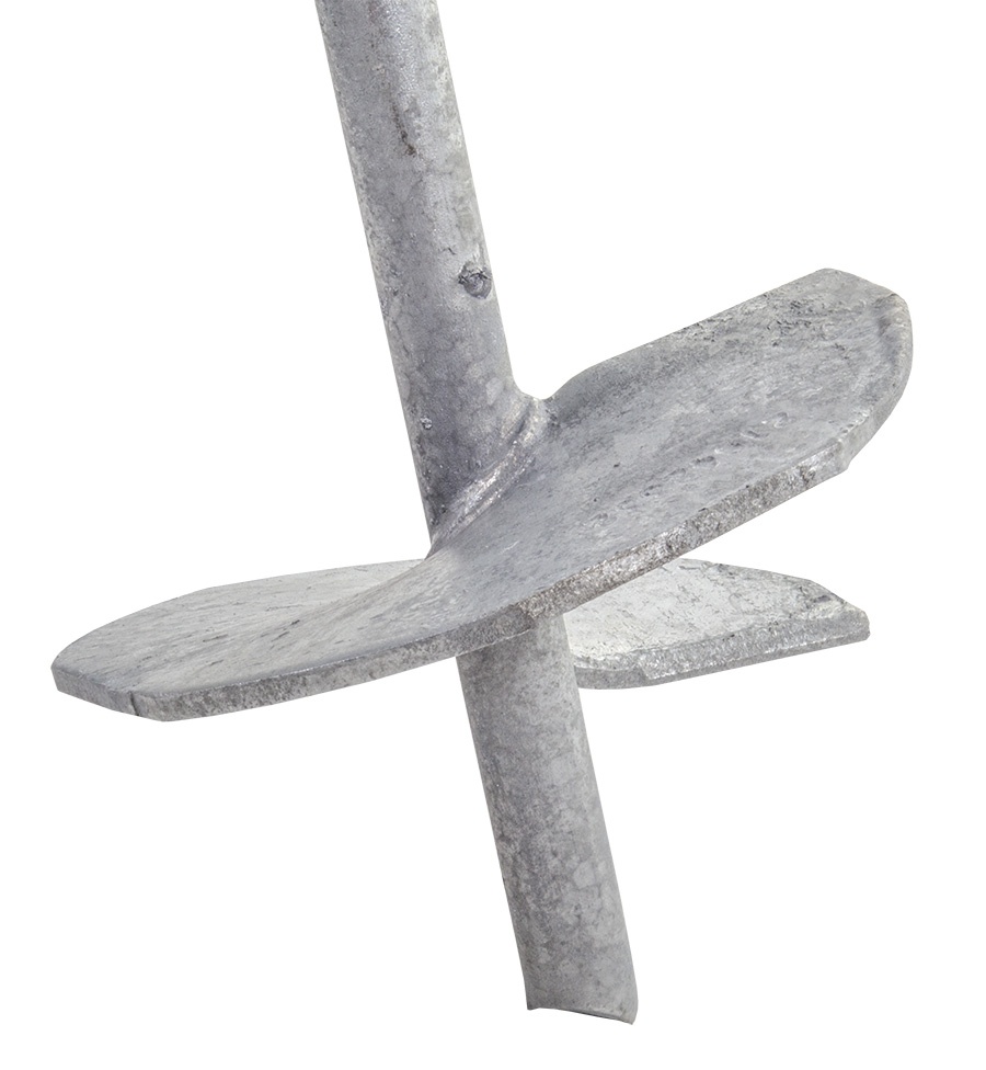 Galvanized Steel 66 Inch Earth Screw Anchor from Columbia Safety