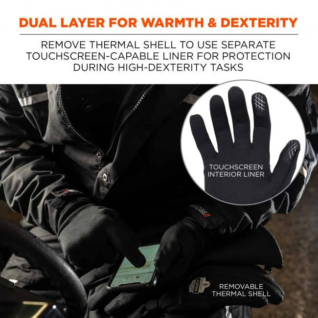 Ergodyne ProFlex 825WP Thermal Waterproof Winter Work Gloves from Columbia Safety