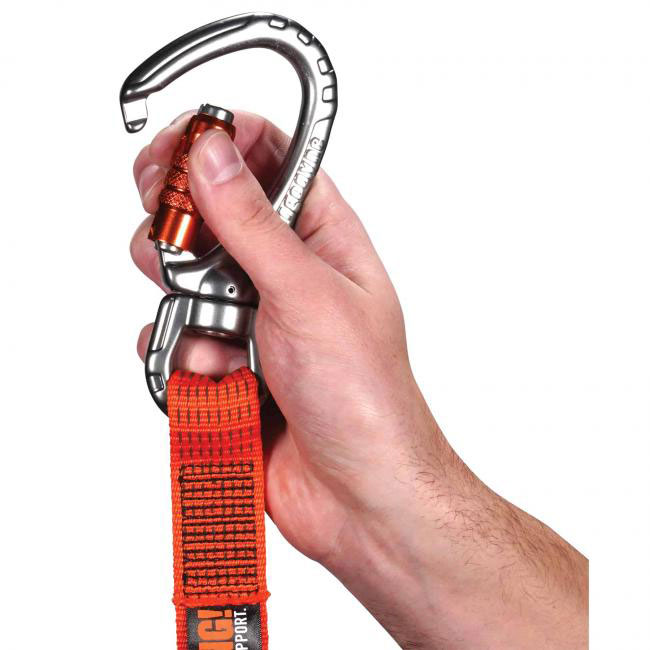 Ergodyne Squids 3149 80 lb Tool Lanyard with XL Locking and Swivel Carabiner from Columbia Safety