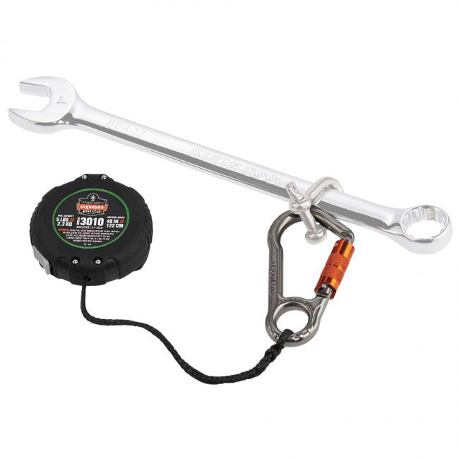 Ergodyne Squids 3010 Retractable 5 lb Tool Lanyard with Belt Loop Clip from Columbia Safety