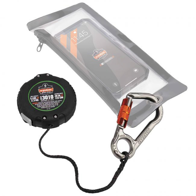 Ergodyne Squids 3010 Retractable 5 lb Tool Lanyard with Belt Loop Clip from Columbia Safety