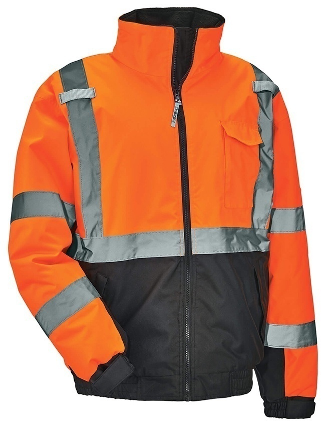 Ergodyne 8377 GloWear Type R Class 3 Quilted Bomber Jacket from Columbia Safety