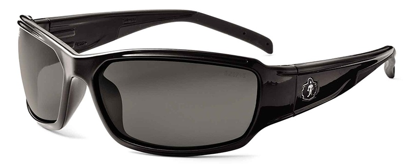 Ergodyne Skullerz Thor Anti-Fog Safety Glasses with Smoke Lens and Black Frame from Columbia Safety