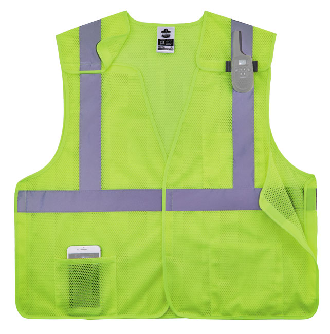 GloWear 8217BA Class 2 HiVis 5Point Breakaway Safety Vest