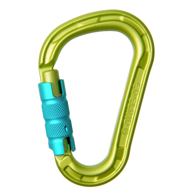 Edelrid HMS Magnum Triple Triact-Lock Aluminum Carabiner - Green from Columbia Safety