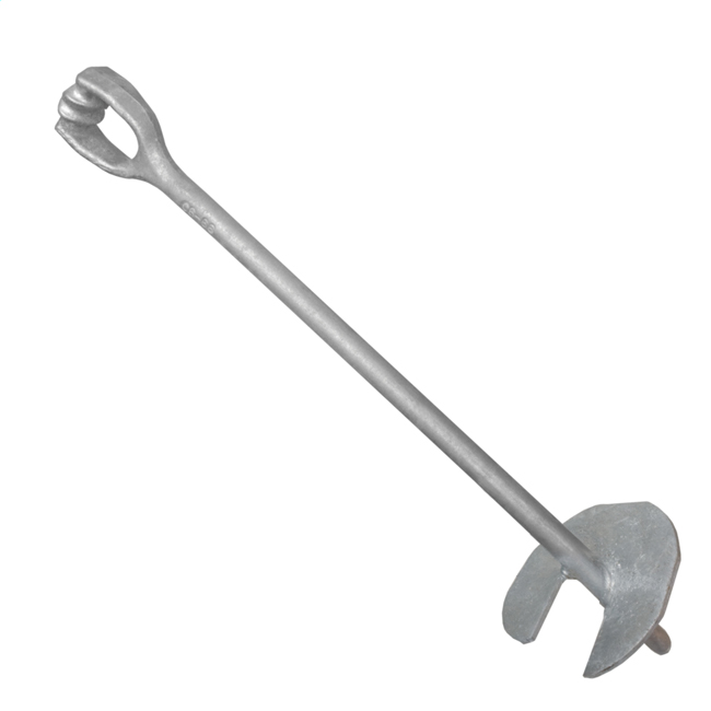 Galvanized Steel Earth Ground Screw Anchor from Columbia Safety