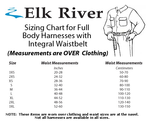 Elk River Peregrine Platinum Series Tower Harness with Aluminum and Steel D-Rings from Columbia Safety