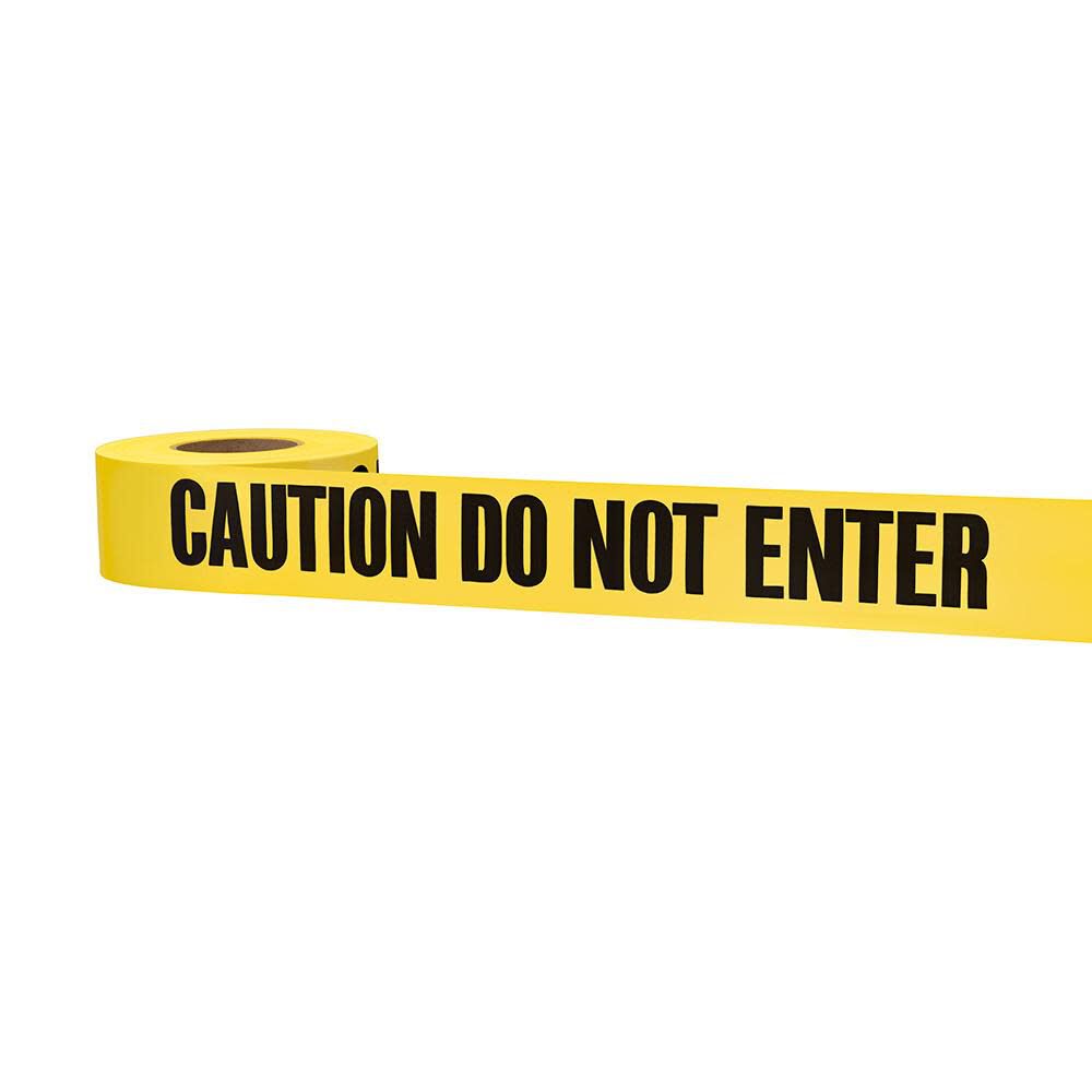 Empire Level "Caution Do Not Enter" Premium Yellow Barricade Tape - 3 Inch x 1000 feet from Columbia Safety