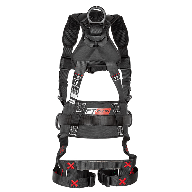 FallTech FT-Iron 3 D-Ring Construction Harness with Quick Connect Legs from Columbia Safety