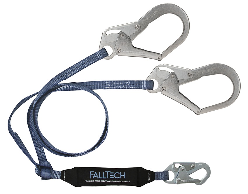 FallTech ViewPack Y-Leg Rebar Hook Lanyard with Snap Hook from Columbia Safety