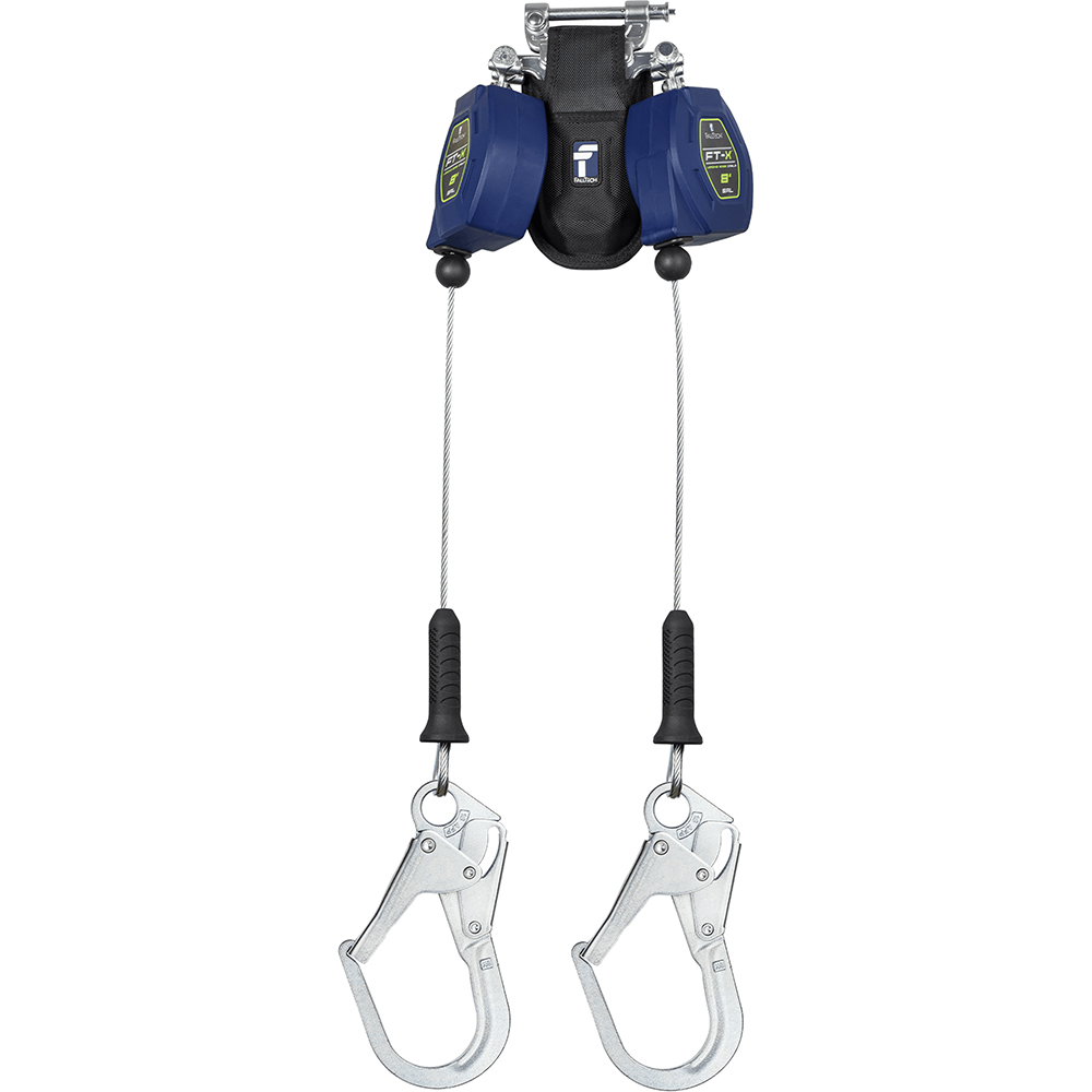 Falltech 8 Foot FT-X Cable Class 2 Leading Edge Twin-leg Personal SRL from Columbia Safety