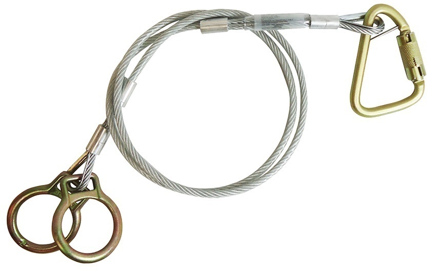 FallTech Coated Galvanized Cable Sling Anchor with Carabiner from Columbia Safety