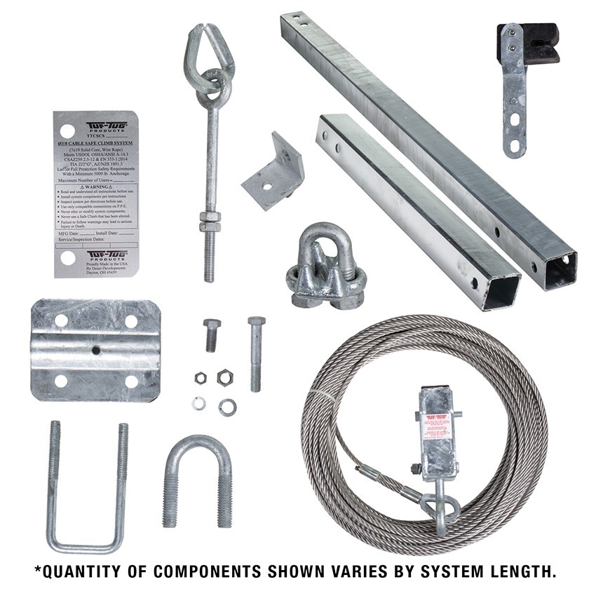 Tuf-Tug Fixed Ladder Cable Safe Climb System from Columbia Safety