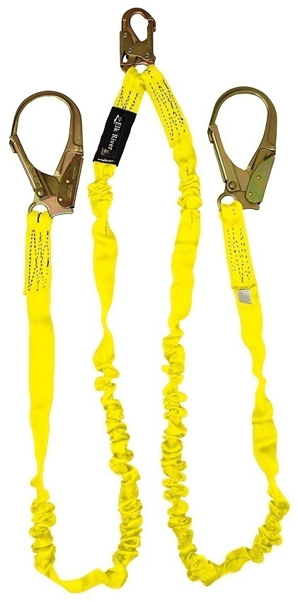 Elk River NoPac Twin Leg Lanyard with Rebar Hooks from Columbia Safety