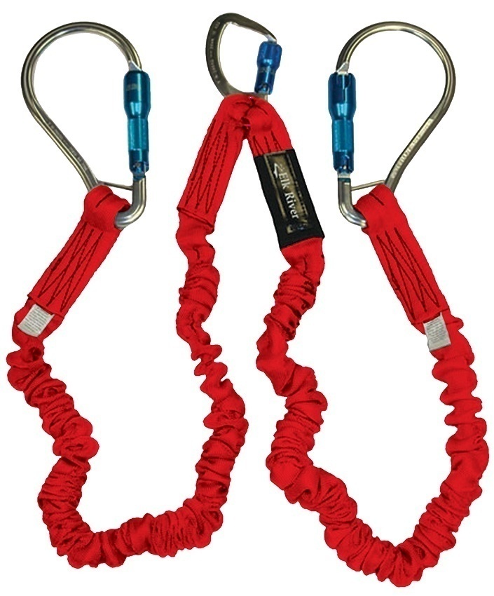 Elk River FLEX-NoPac Twin Leg Lanyard with Aluminum Carabiners from Columbia Safety