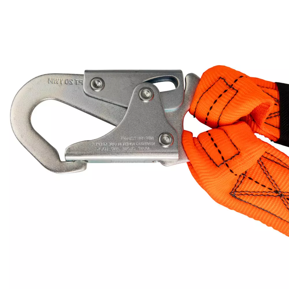 Safewaze VLINE 6 Foot Twin Leg Low-Profile Lanyard with Snap Hook from Columbia Safety