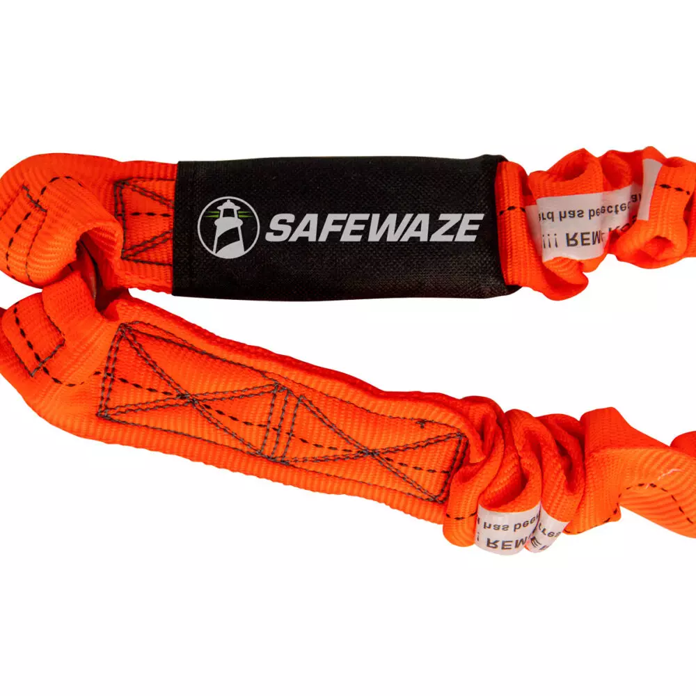Safewaze VLINE 6 Foot Twin Leg Low-Profile Lanyard with Snap Hook from Columbia Safety
