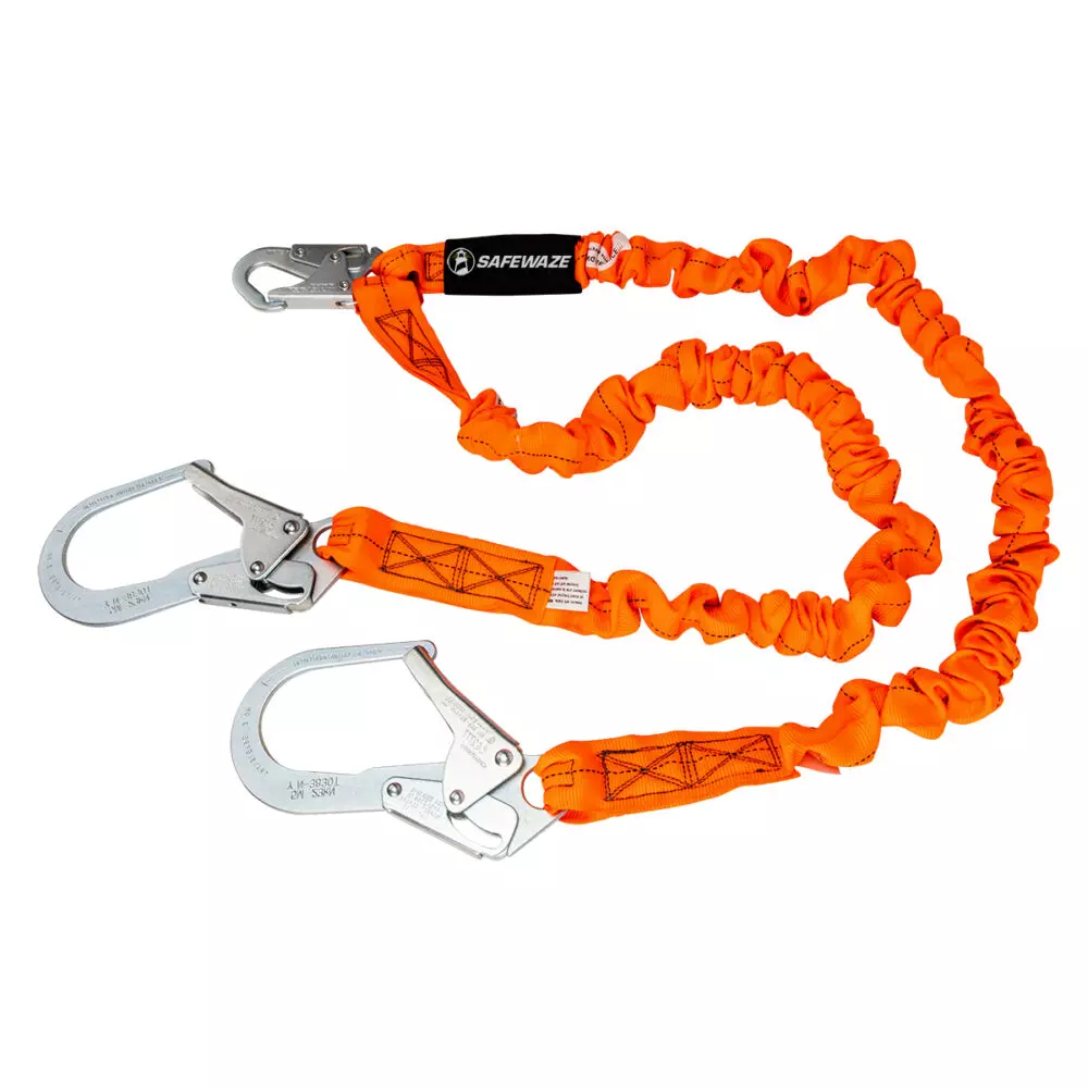 Safewaze V-Line 6' Stretch Internal Energy Absorbing Lanyard  from Columbia Safety