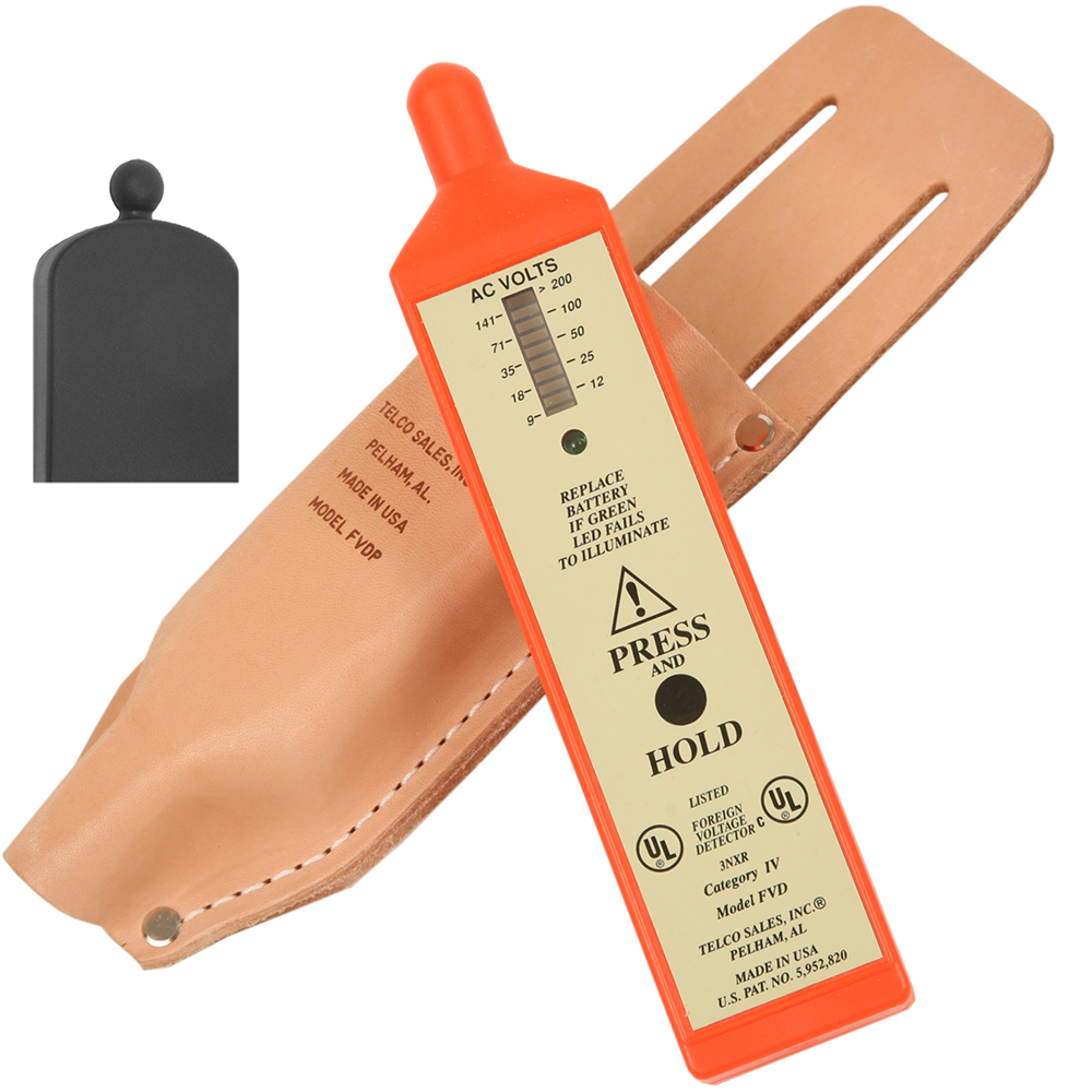 Telco Foreign Voltage Detector with Cap & Pouch from Columbia Safety