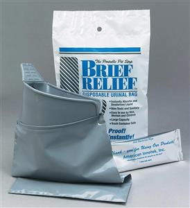 Brief Relief Liquid Waste Bag- Case of 100 from Columbia Safety