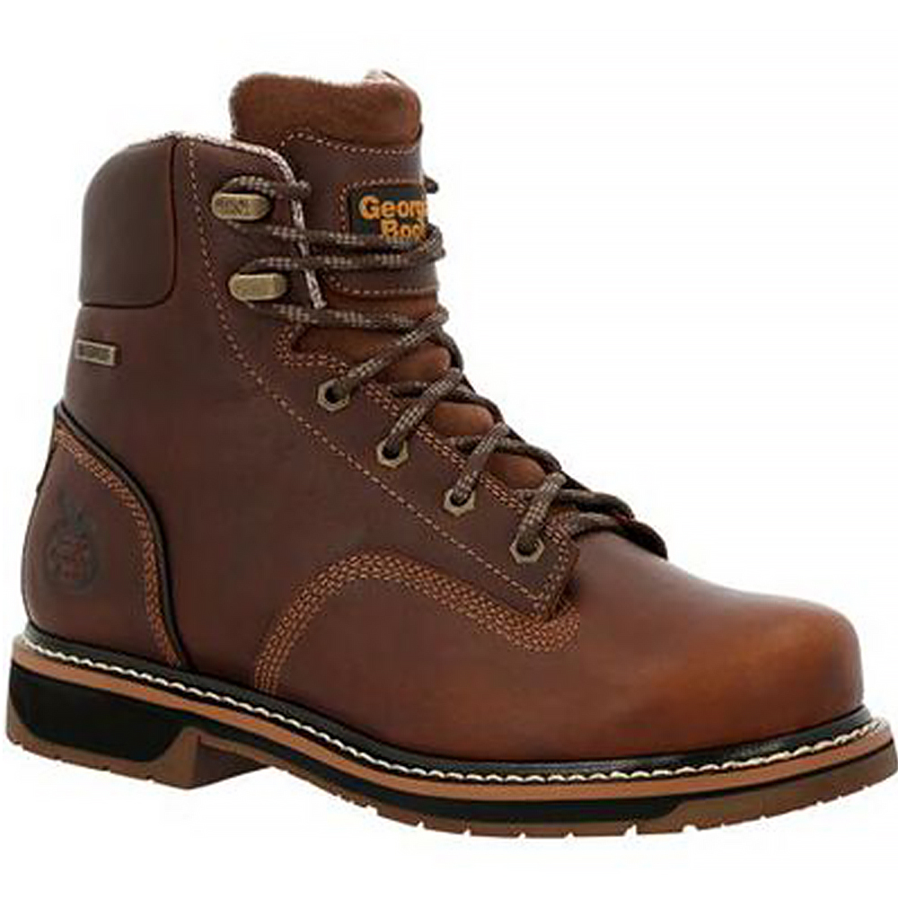 Georgia Boot AMP LT Edge 6 Inch Waterproof Work Boots with Alloy Toe from Columbia Safety