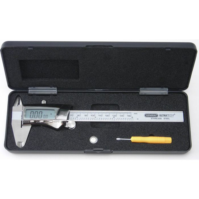 General Tools Digital Fractional Caliper with Extra-Large LCD Screen from Columbia Safety