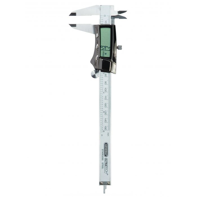 General Tools Digital Fractional Caliper with Extra-Large LCD Screen from Columbia Safety