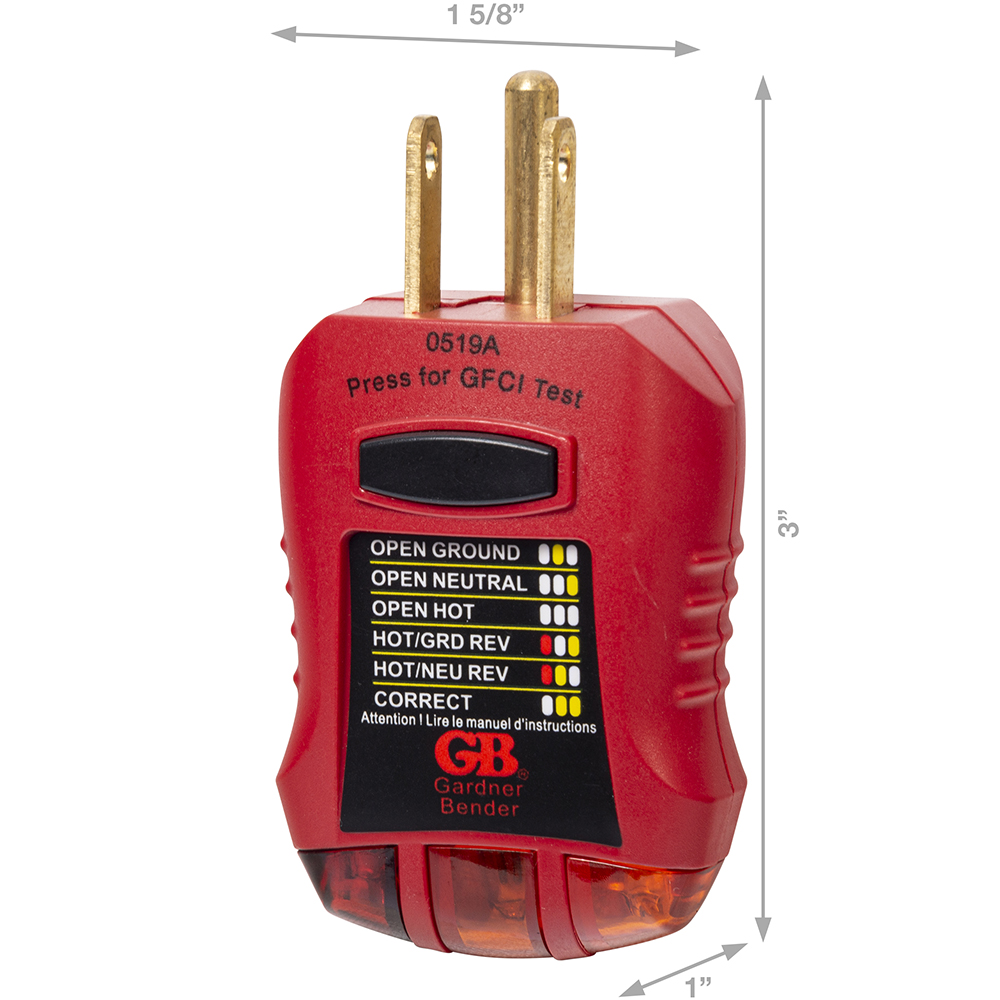 Gardner Bender Ground Fault Receptacle Tester and Circuit Analyzer from Columbia Safety
