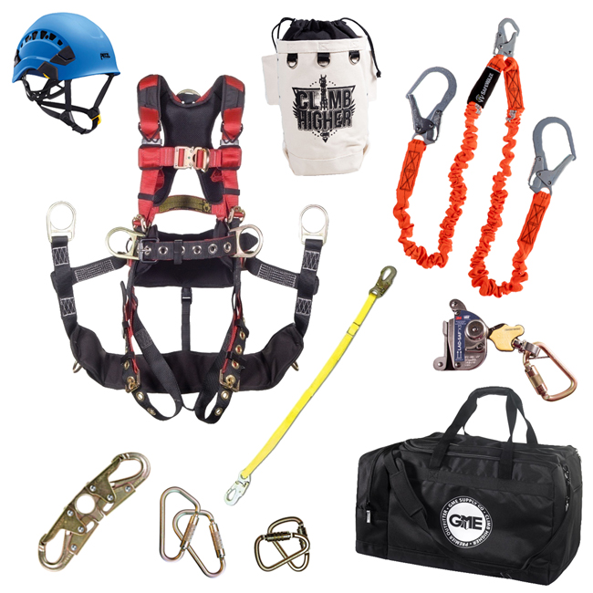 GME Supply 90002 Complete Tower Climbing Fall Protection Kit from Columbia Safety