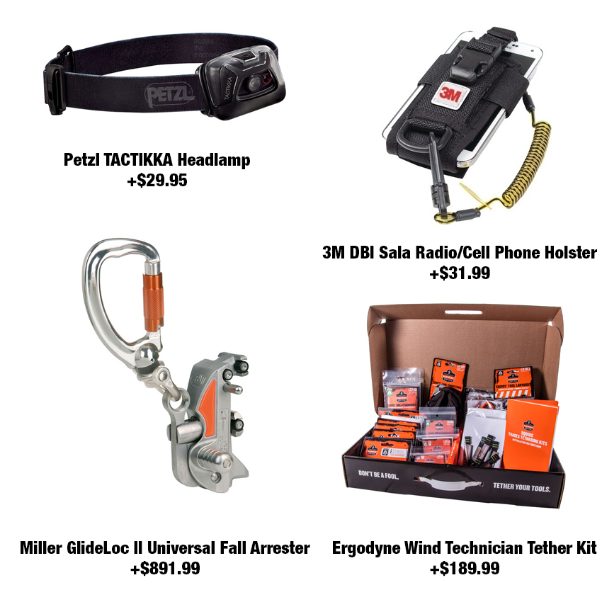 GME Supply Fall Protection Wind Safety Kit from Columbia Safety