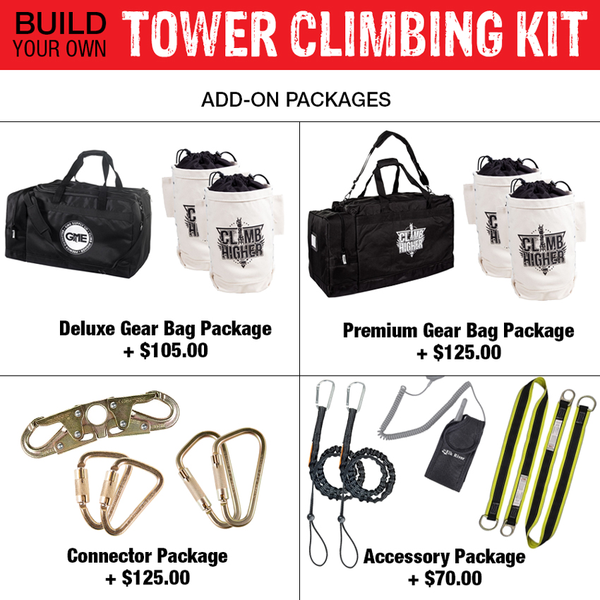 GME Supply 90099 Build Your Own Tower Climbing Kit - Add-On Packages from Columbia Safety