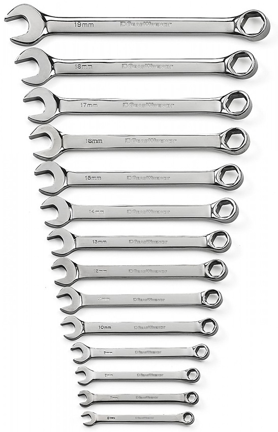 GearWrench 14 Piece 6 Point Combination Metric Wrench Set from Columbia Safety