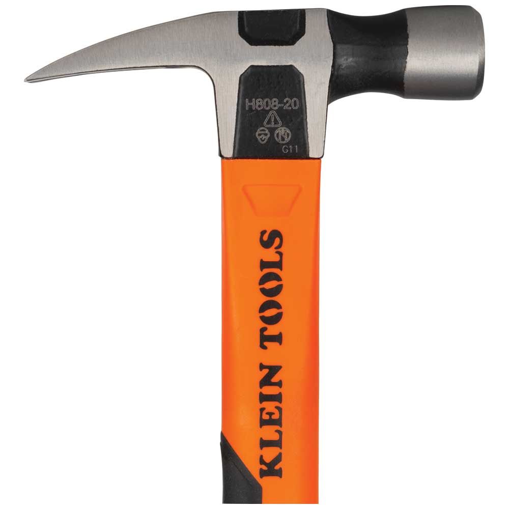 Klein Tools 20 Ounce 13 Inch Straight Claw Hammer from Columbia Safety