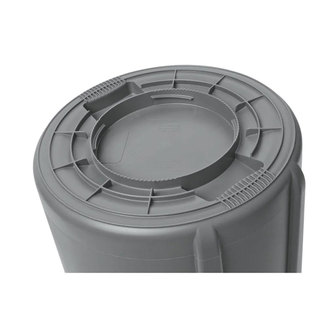 Rubbermaid Brute 44 Gallon Grey Round Vented Trash Can from Columbia Safety