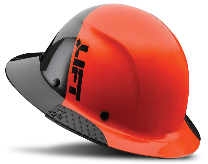 Lift Safety DAX Fifty 50 Carbon Fiber Full Brim Hardhat from Columbia Safety